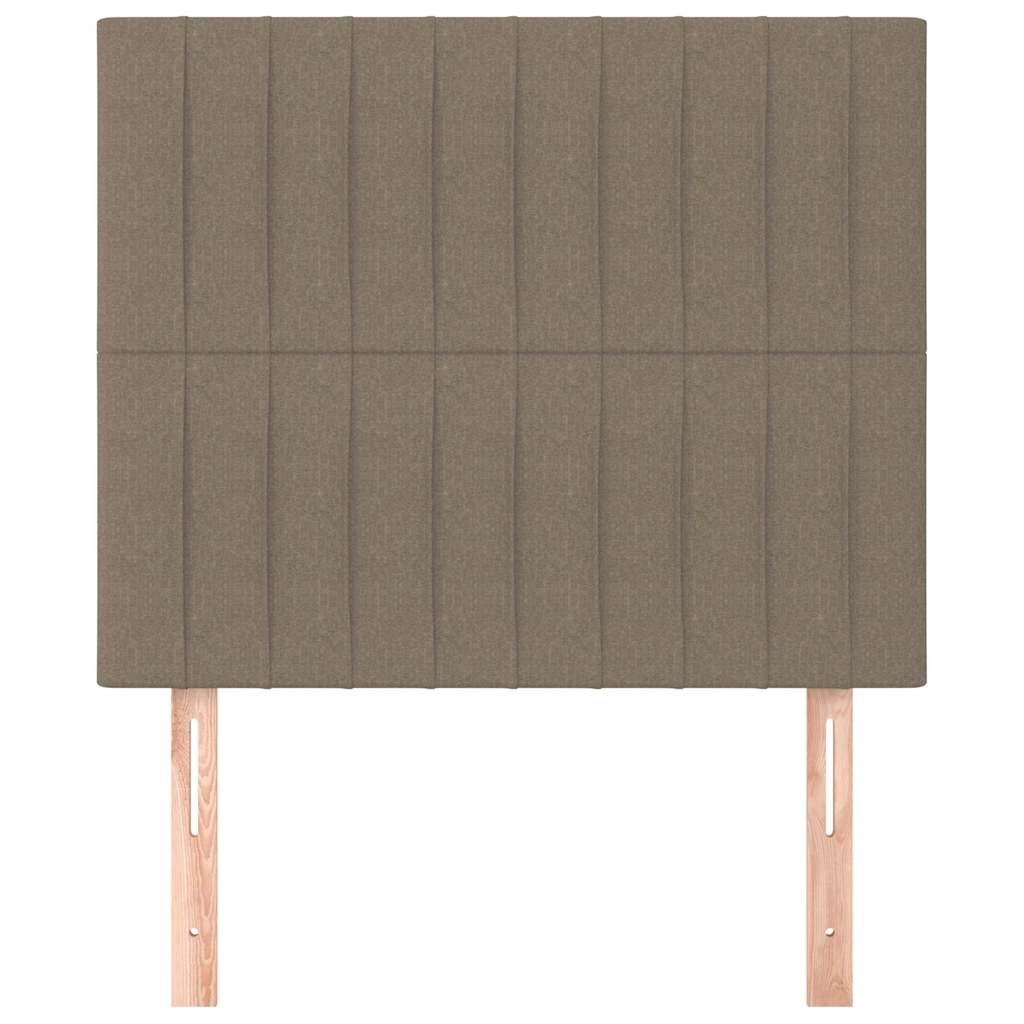 Vidaxl hoofdbord taupe 90x5x118 128 cm stof