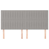 Vidaxl hoofdbord lichtgrijs 200x5x118 128 cm stof