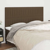 Vidaxl hoofdbord donkerbruin 200x5x118 128 cm stof