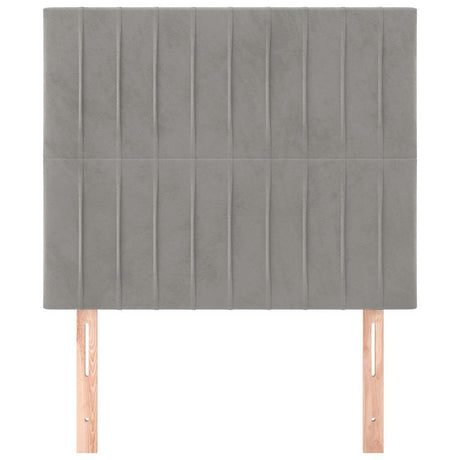 Vidaxl hoofdbord lichtgrijs 80x5x118 128 cm fluweel