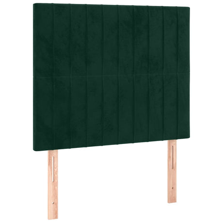 Vidaxl hoofdbord donkergroen 80x5x118 128 cm fluweel