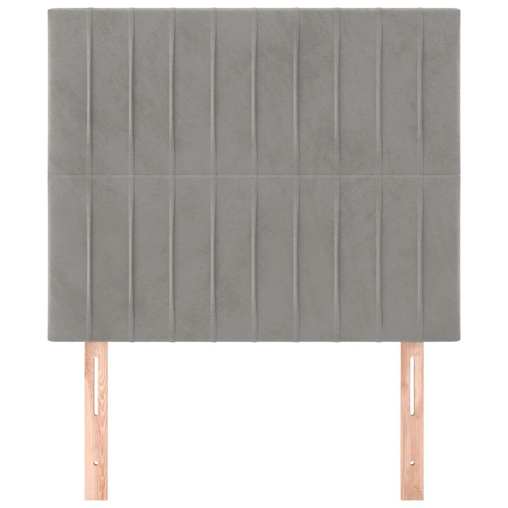 Vidaxl hoofdbord lichtgrijs 90x5x118 128 cm fluweel