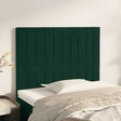 Vidaxl hoofdbord donkergroen 90x5x118 128 cm fluweel