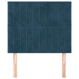 Vidaxl hoofdbord donkerblauw 90x5x118 128 cm fluweel