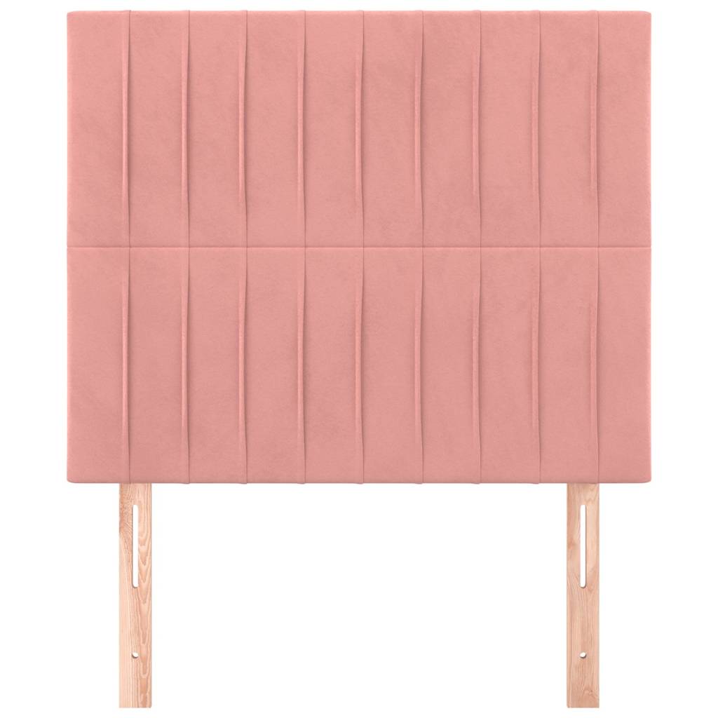 Vidaxl hoofdbord roze 90x5x118 128 cm fluweel