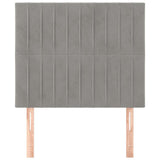 Vidaxl hoofdbord lichtgrijs 100x5x118 128 cm fluweel