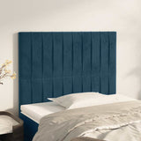 Vidaxl hoofdbord donkerblauw 100x5x118 128 cm fluweel