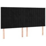 Vidaxl hoofdbord zwart 160x5x118 128 cm fluweel