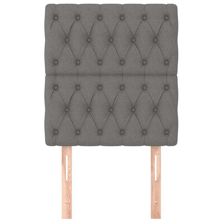 Vidaxl hoofdbord donkergrijs 80x7x118 128 cm stof