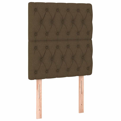 Vidaxl hoofdbord donkerbruin 80x7x118 128 cm stof