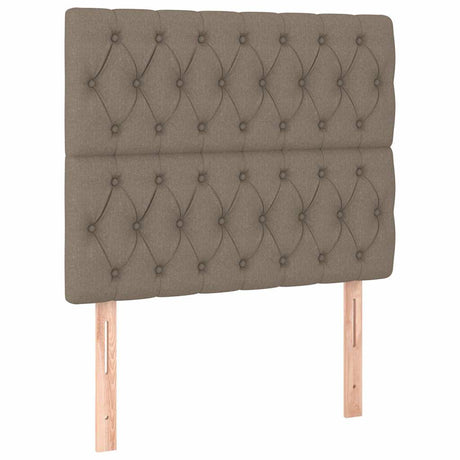 Vidaxl hoofdbord taupe 90x7x118 128 cm stof