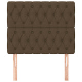 Vidaxl hoofdbord donkerbruin 100x7x118 128 cm stof