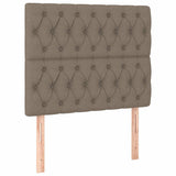 Vidaxl hoofdbord taupe 100x7x118 128 cm stof