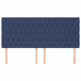 Vidaxl hoofdbord blauw 180x7x118 128 cm stof