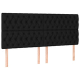 Vidaxl hoofdbord zwart 200x7x118 128 cm stof