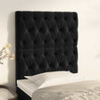 Vidaxl hoofdbord zwart 80x7x118 128 cm fluweel