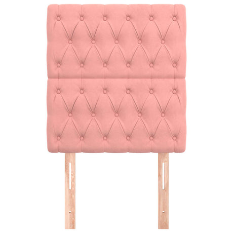 Vidaxl hoofdbord roze 80x7x118 128 cm fluweel