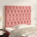 Vidaxl hoofdbord roze 90x7x118 128 cm fluweel