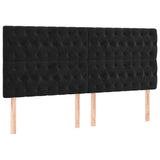Vidaxl hoofdbord zwart 200x7x118 128 cm fluweel