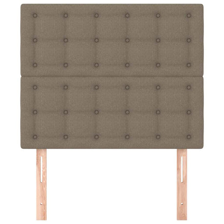 Vidaxl hoofdbord taupe 80x5x118 128 cm stof