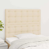 Vidaxl hoofdbord crème 80x5x118 128 cm stof