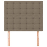 Vidaxl hoofdbord taupe 90x5x118 128 cm stof