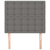 Vidaxl hoofdbord donkergrijs 100x5x118 128 cm stof