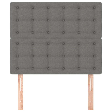 Vidaxl hoofdbord donkergrijs 100x5x118 128 cm stof
