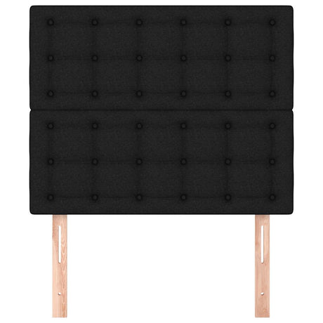 Vidaxl hoofdbord zwart 100x5x118 128 cm stof