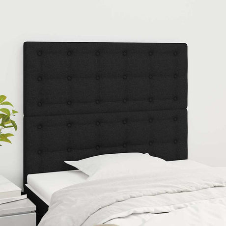 Vidaxl hoofdbord zwart 100x5x118 128 cm stof