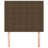 Vidaxl hoofdbord donkerbruin 100x5x118 128 cm stof