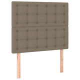 Vidaxl hoofdbord taupe 100x5x118 128 cm stof