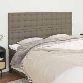 Vidaxl hoofdbord taupe 160x5x118 128 cm stof