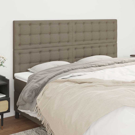 Vidaxl hoofdbord taupe 160x5x118 128 cm stof