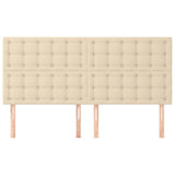 Vidaxl hoofdbord crème 160x5x118 128 cm stof