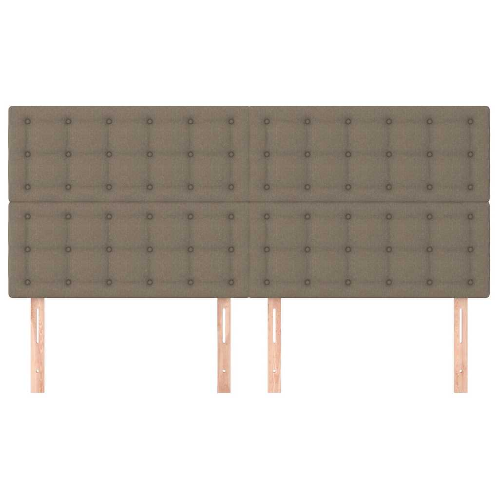Vidaxl hoofdbord taupe 180x5x118 128 cm stof