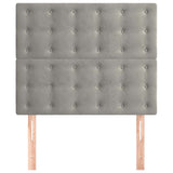 Vidaxl hoofdbord lichtgrijs 80x5x118 128 cm fluweel