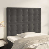 Vidaxl hoofdbord donkergrijs 80x5x118 128 cm fluweel