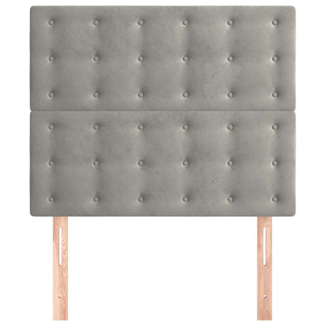 Vidaxl hoofdbord lichtgrijs 100x5x118 128 cm fluweel