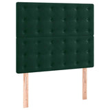 Vidaxl hoofdbord donkergroen 100x5x118 128 cm fluweel