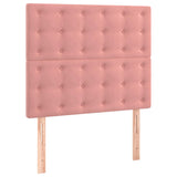 Vidaxl hoofdbord roze 100x5x118 128 cm fluweel