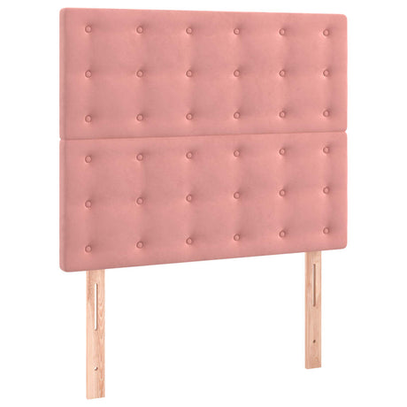 Vidaxl hoofdbord roze 100x5x118 128 cm fluweel