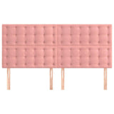 Vidaxl hoofdbord roze 180x5x118 128 cm fluweel