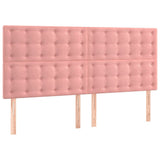 Vidaxl hoofdbord roze 200x5x118 128 cm fluweel