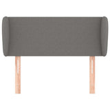Vidaxl hoofdbord met randen 83x23x78 88 cm stof donkergrijs
