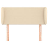 Vidaxl hoofdbord met randen 83x23x78 88 cm stof crèmekleurig