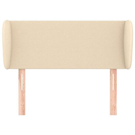 Vidaxl hoofdbord met randen 93x23x78 88 cm stof crèmekleurig