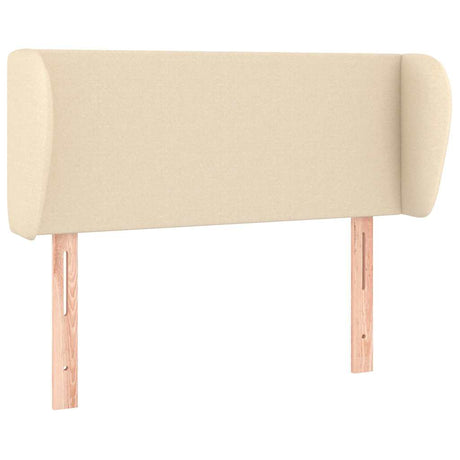 Vidaxl hoofdbord met randen 103x23x78 88 cm stof crèmekleurig