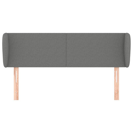 Vidaxl hoofdbord met randen 147x23x78 88 cm stof donkergrijs
