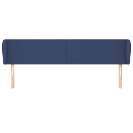 Vidaxl hoofdbord met randen 183x23x78 88 cm stof blauw